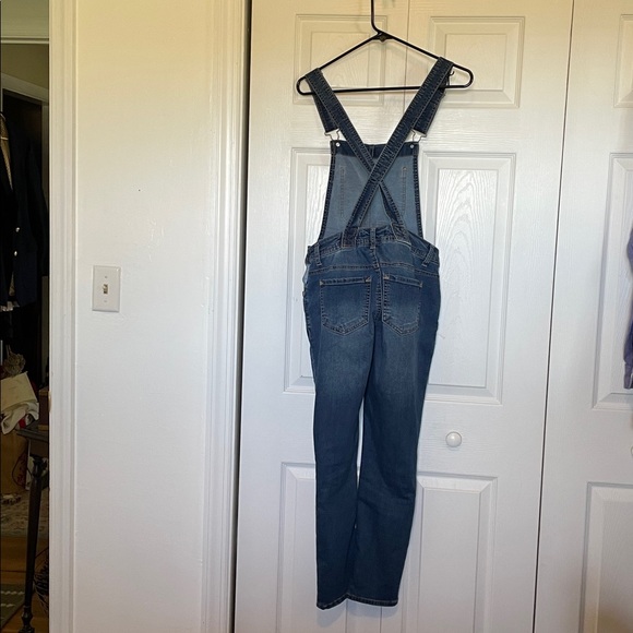 Youth sz Small Wallflower Blue Bib Overall Jeans adjustable shoulder straps - Picture 13 of 13